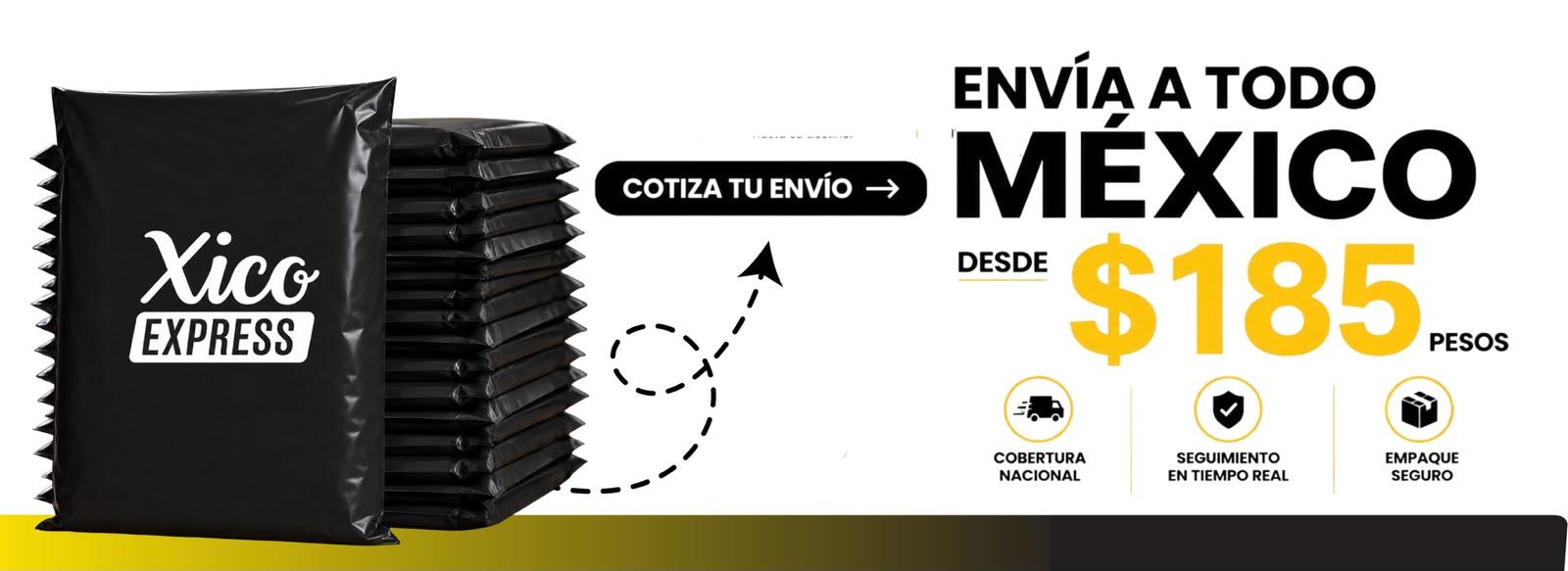 Envía a todo México desde $185 pesos. Cotiza tu envío. Cobertura nacional, seguimiento en tiempo real y empaque seguro.
